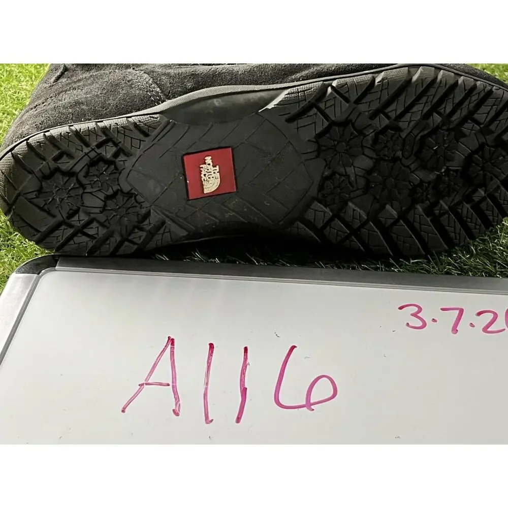 Womens Northface Boots Size 10‎ Black Faux Fur Lined Winter Boots UK 8 Primaloft